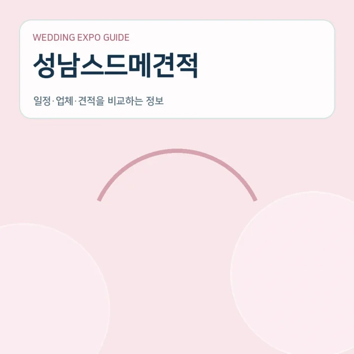 성남스드메견적